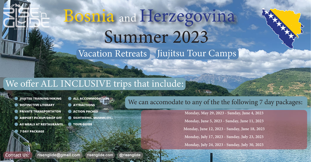 Bosnia & Herzegovina Jiujitsu Tour Camp or Vacation Retreat (Summer 2023)